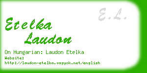etelka laudon business card